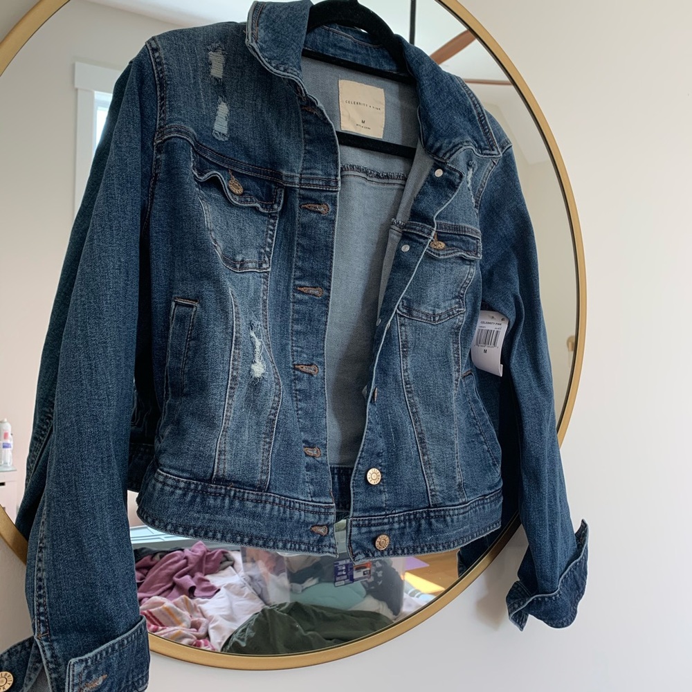 Celebrity Pink Denim Jacket